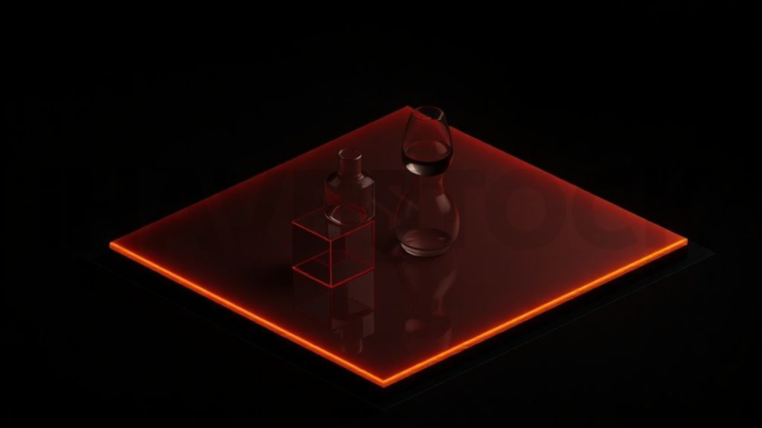 Benefits Grid Card Amber Soft Glow Dark UI Card 2025 – 8K