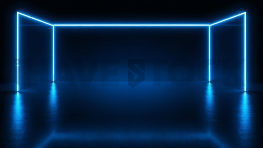 Feature Highlight Card Blue Electric Ultra Glow Dark UI Card 2025 – 8K