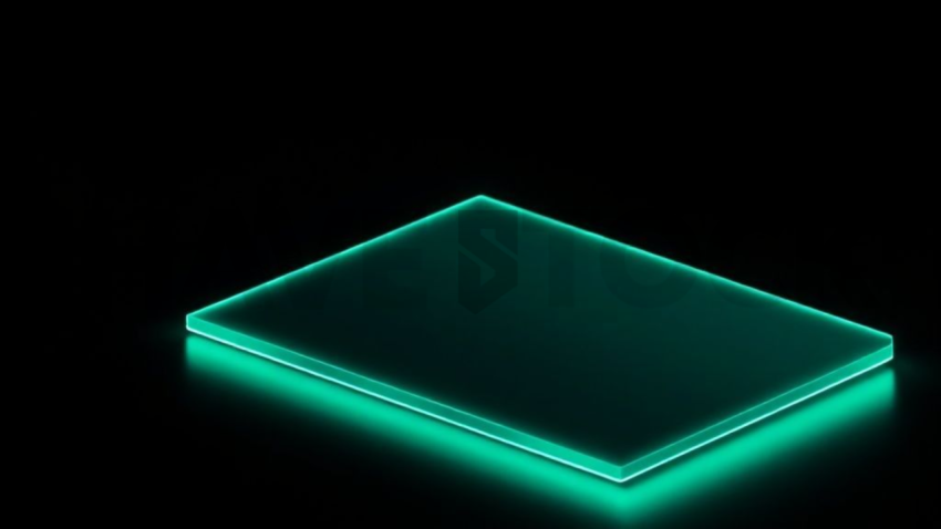 Feature Highlight Card Emerald Strong Glow Dark UI Card 2025 – 8K