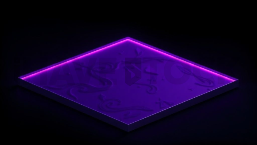 Feature Highlight Card Purple Medium Glow Dark UI Card 2025 – 8K