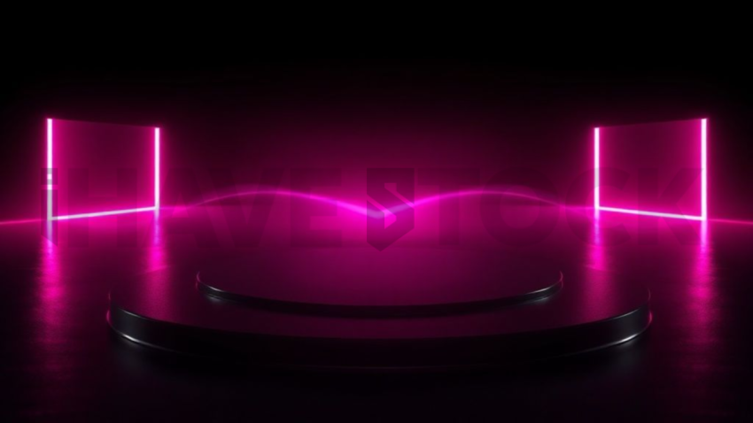 Product Showcase Card Magenta Strong Glow Dark UI Card 2025 – 8K