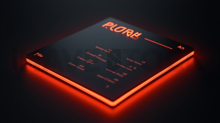 Pricing Card Amber Ultra Glow Dark UI Card 2025 – 8K