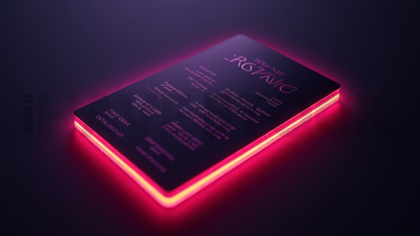 Pricing Card Magenta Soft Glow Dark UI Card 2025 – 8K