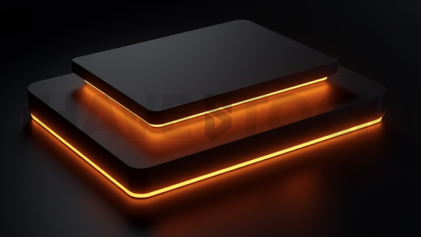 Testimonial Card Amber Soft Glow Dark UI Card 2025 – 8K