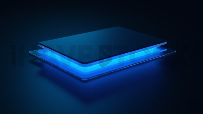 Testimonial Card Blue Electric Medium Glow Dark UI Card 2025 – 8K