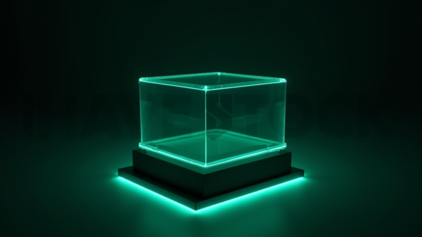 Testimonial Card Emerald Strong Glow Dark UI Card 2025 – 8K