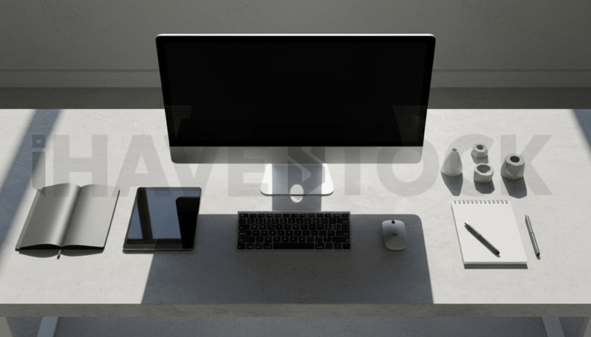 Cinematic landing page   UI concept — ultrawide display screen 100  empty mockup screen, digital product design studio — premium digital advertising asset #0159