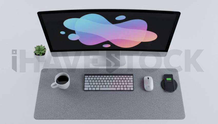 Cinematic landing page   UI concept — ultrawide display screen UI concept screen (shape layout, no text), premium minimalist workspace — premium digital advertising asset #0116