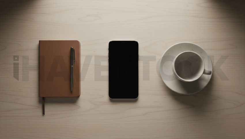 Cinematic landing page   UI concept — smartphone screen 100  empty mockup screen, premium minimalist workspace — premium digital advertising asset #0075