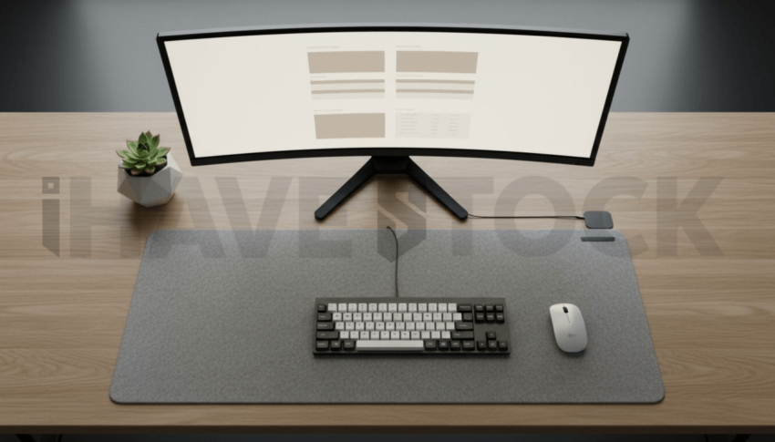 Cinematic landing page   UI concept — ultrawide display screen UI concept screen (shape layout, no text), premium minimalist workspace — premium digital advertising asset #0106