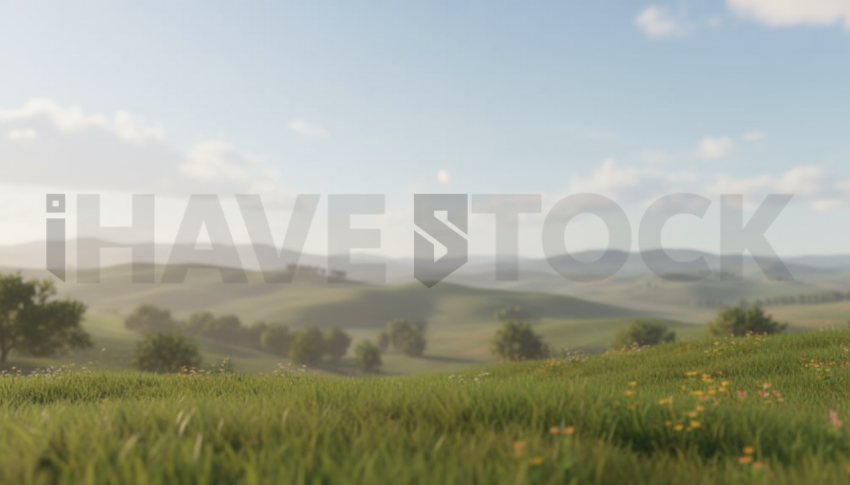 Rolling Hills Under Blue Sky   Fields & Countryside(7)