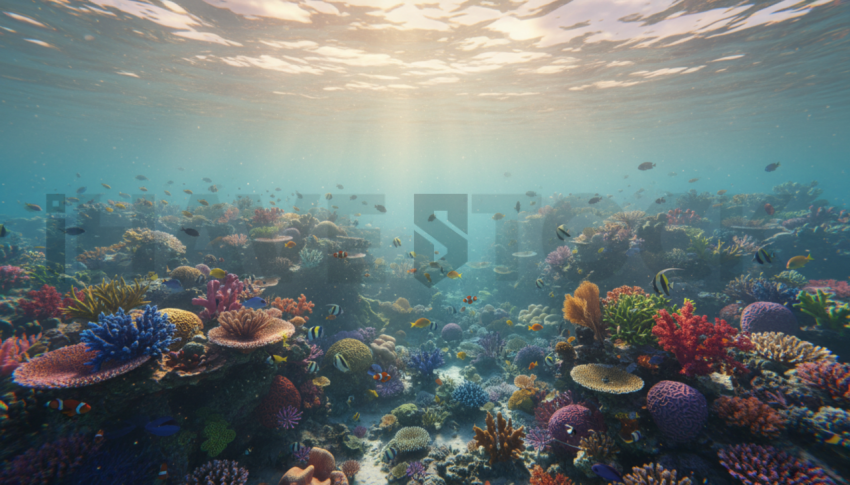 Coral Reef Under Clear Water   Beaches & Oceans N&L OCN 0066 N&L OCN 0025 N&L OCN 0066