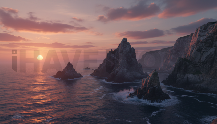 Seaside Cliffs At Sunset   Beaches & Oceans N&L OCN 0067 N&L OCN 0024 N&L OCN 0067