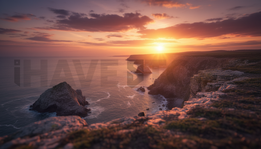 Seaside Cliffs At Sunset   Beaches & Oceans N&L OCN 0071 N&L OCN 0020 N&L OCN 0071