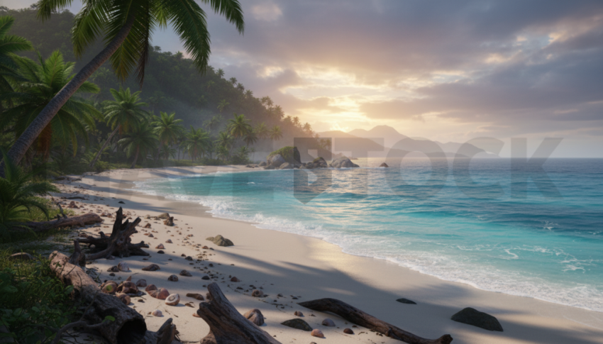 Tropical Paradise Beach   Beaches & Oceans N&L OCN 0012 N&L OCN 0079 N&L OCN 0012