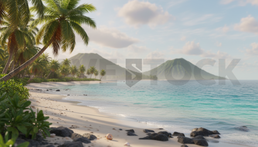 Tropical Paradise Beach   Beaches & Oceans N&L OCN 0010 N&L OCN 0081 N&L OCN 0010