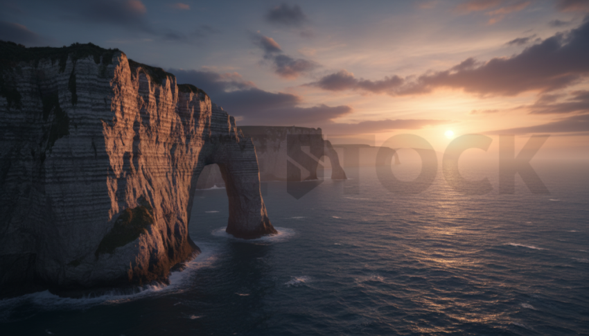 Seaside Cliffs At Sunset   Beaches & Oceans N&L OCN 0079 N&L OCN 0012 N&L OCN 0079