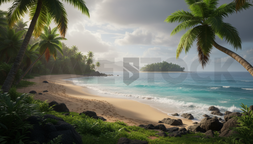 Tropical Paradise Beach   Beaches & Oceans N&L OCN 0034 N&L OCN 0057 N&L OCN 0034