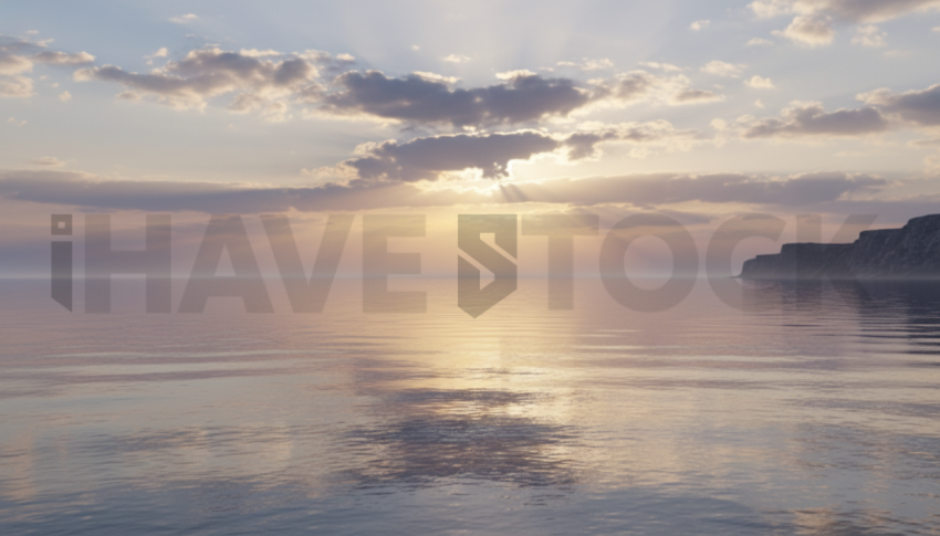 Calm Sea With Reflection   Beaches & Oceans N&L OCN 0045 N&L OCN 0046 N&L OCN 0045