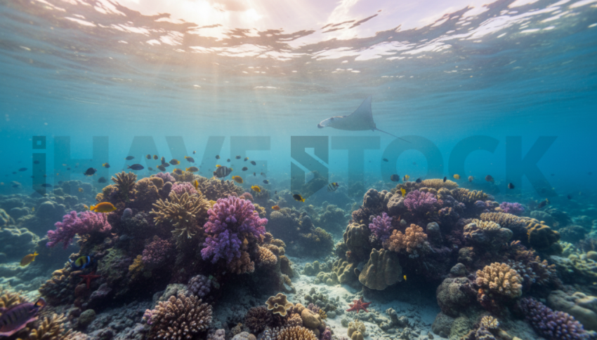 Coral Reef Under Clear Water   Beaches & Oceans N&L OCN 0020 N&L OCN 0071 N&L OCN 0020