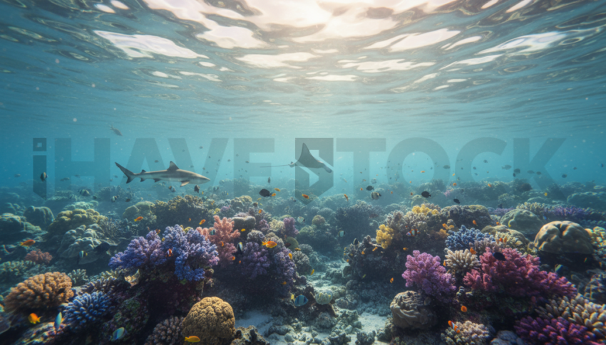 Coral Reef Under Clear Water   Beaches & Oceans N&L OCN 0008 N&L OCN 0083 N&L OCN 0008