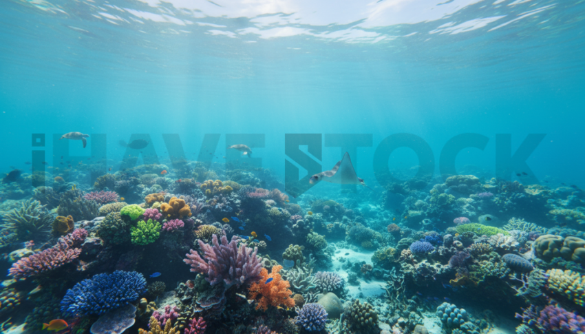 Coral Reef Under Clear Water   Beaches & Oceans N&L OCN 0006 N&L OCN 0085 N&L OCN 0006