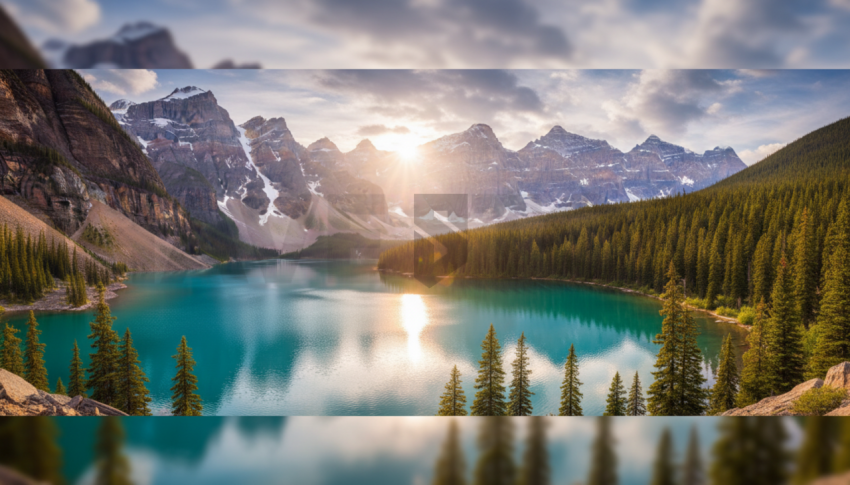 Emerald Lake With Sunlight   Lakes & Rivers N&L RVS 0071