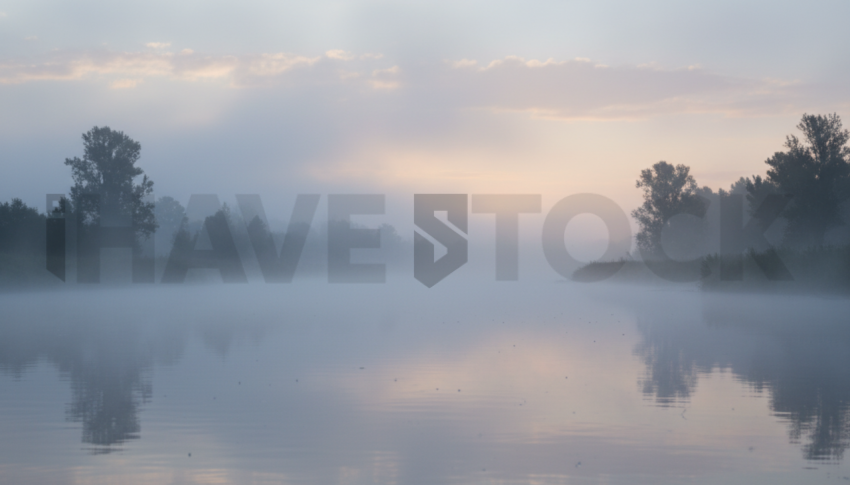 Fog Over Calm River   Lakes & Rivers N&L RVS 0003