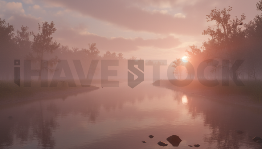 Fog Over Calm River   Lakes & Rivers N&L RVS 0033