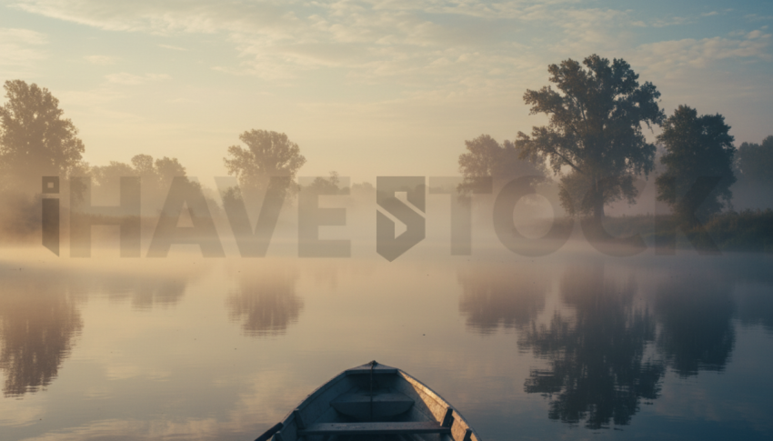 Fog Over Calm River   Lakes & Rivers N&L RVS 0057