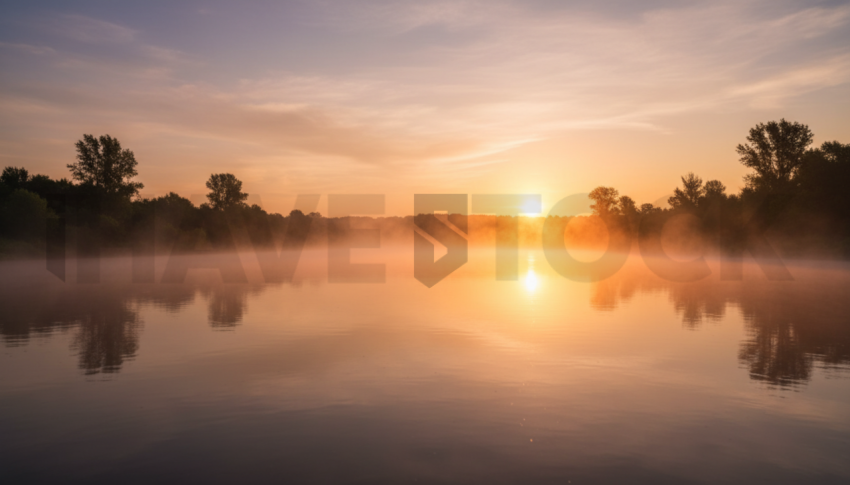 Fog Over Calm River   Lakes & Rivers N&L RVS 0063