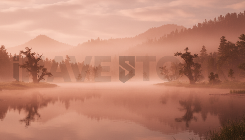 Fog Over Calm River   Lakes & Rivers N&L RVS 0088