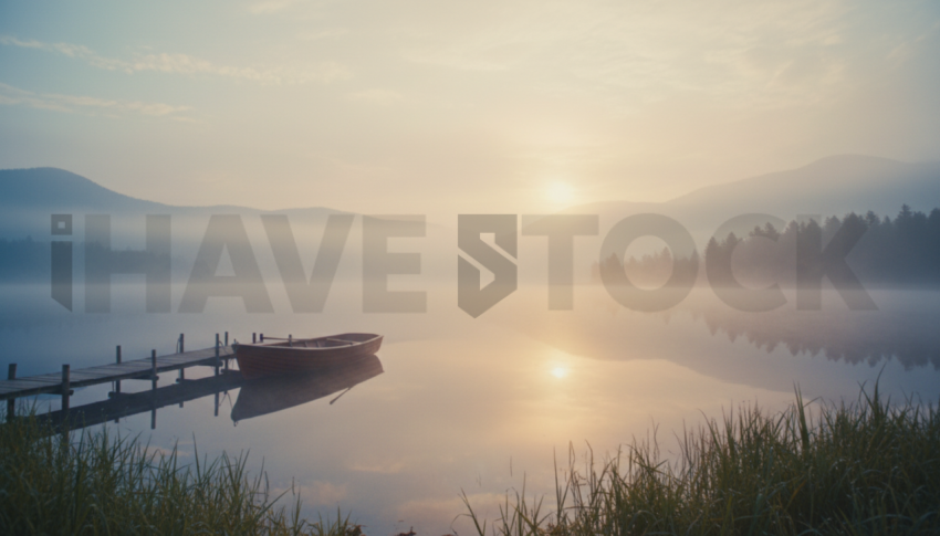 Peaceful Lakeside Morning   Lakes & Rivers N&L RVS 0062