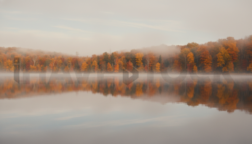Autumn Lake Reflection   Lakes & Rivers N&L RVS 0004