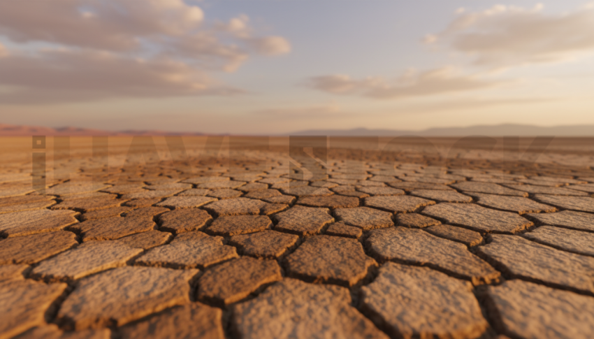 Cracked Dry Ground   Deserts & Rocks N&L RKS 0084