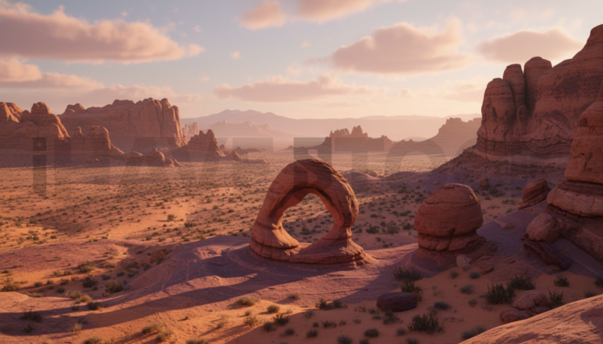 Desert Rock Formations   Deserts & Rocks N&L RKS 0044