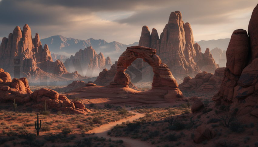 Desert Rock Formations   Deserts & Rocks N&L RKS 0045