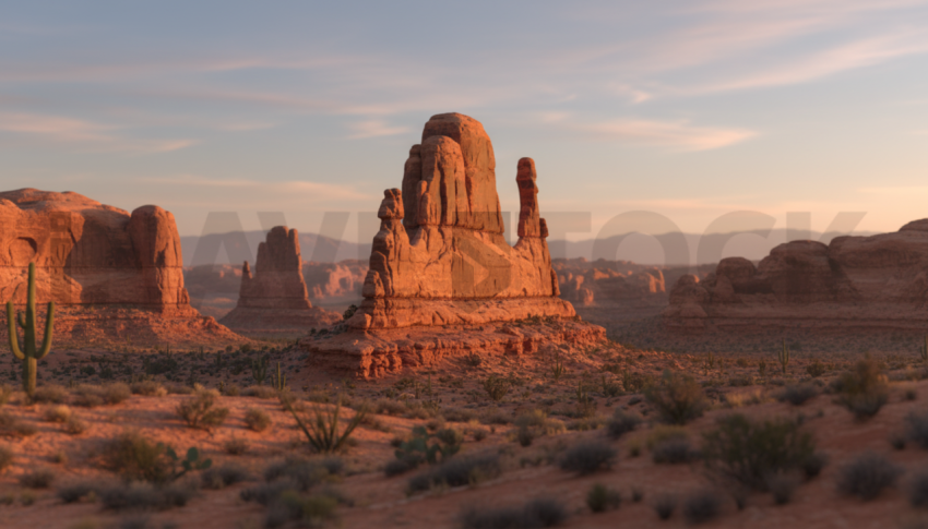 Desert Rock Formations   Deserts & Rocks N&L RKS 0097