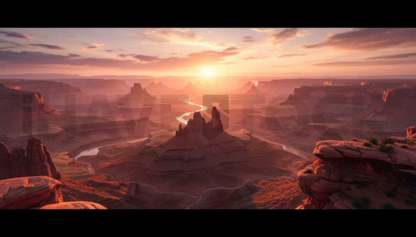 Red Canyon Landscape   Deserts & Rocks N&L RKS 0020