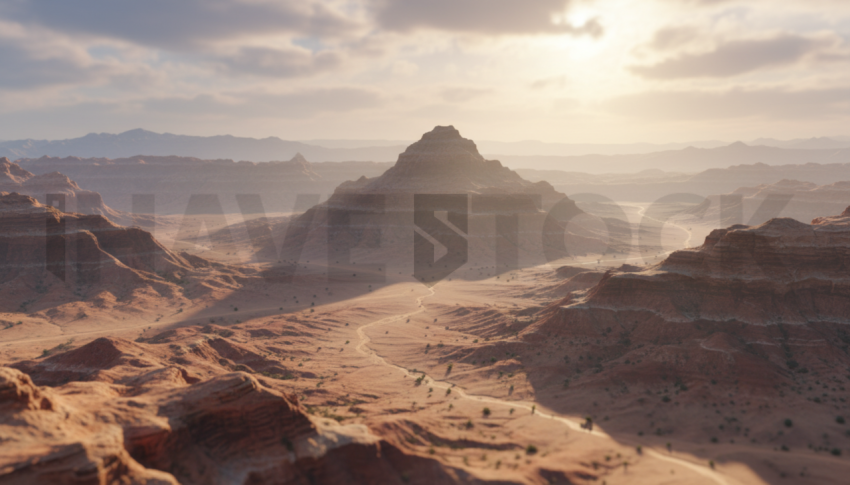 Rugged Desert Terrain   Deserts & Rocks N&L RKS 0017
