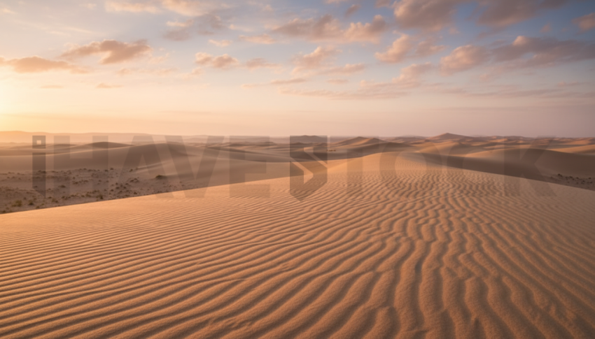 Sand Dunes Under Sunset   Deserts & Rocks N&L RKS 0056