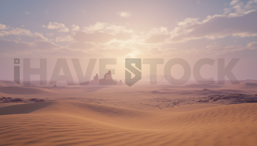 Barren Desert Horizon   Deserts & Rocks N&L RKS 0095