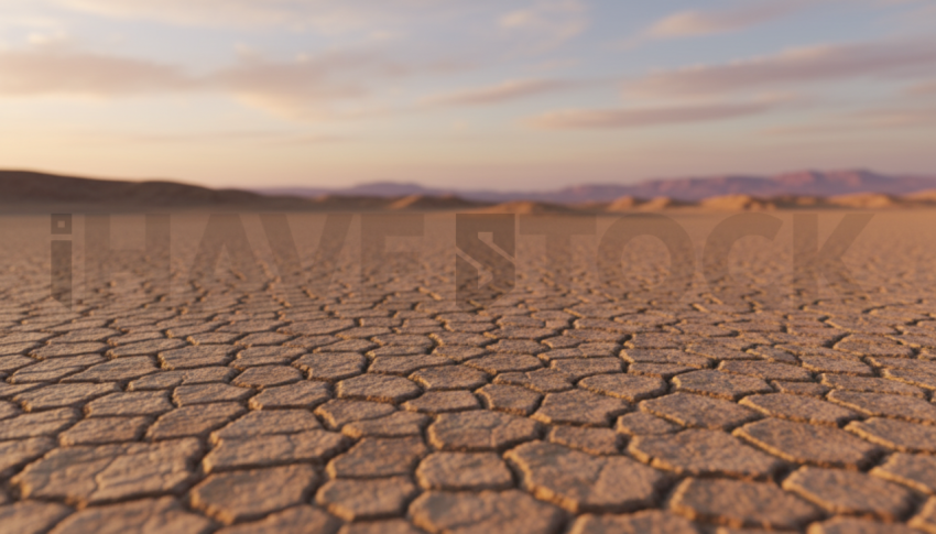 Cracked Dry Ground   Deserts & Rocks N&L RKS 0029