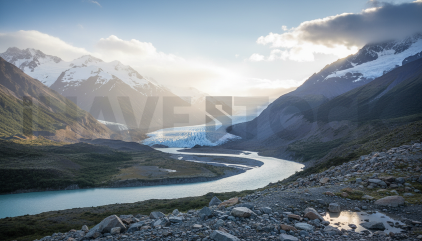 Glacial Valley Landscape   Mountains & Valleys N&L VAL 0003