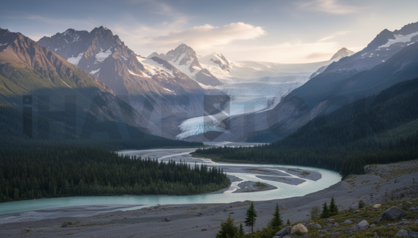 Glacial Valley Landscape   Mountains & Valleys N&L VAL 0021