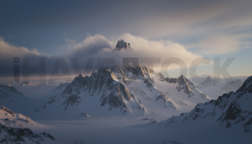 Winter Mountain Peak   Winter & Snow N&L SNW 0078