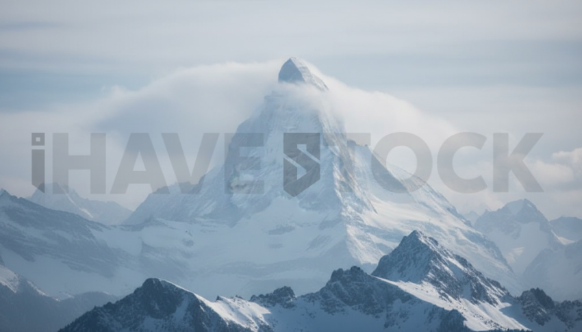 Winter Mountain Peak   Winter & Snow N&L SNW 0092