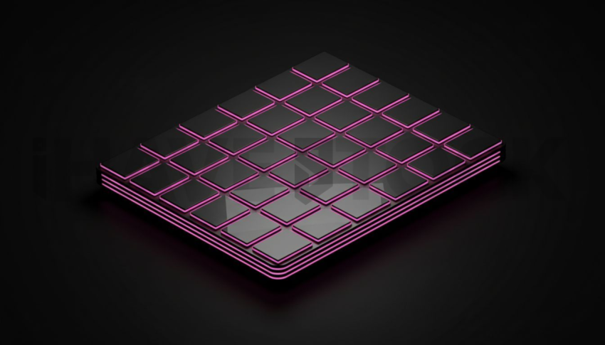 Benefits Grid Card Magenta Medium Glow Dark UI Card 2025 – 8K