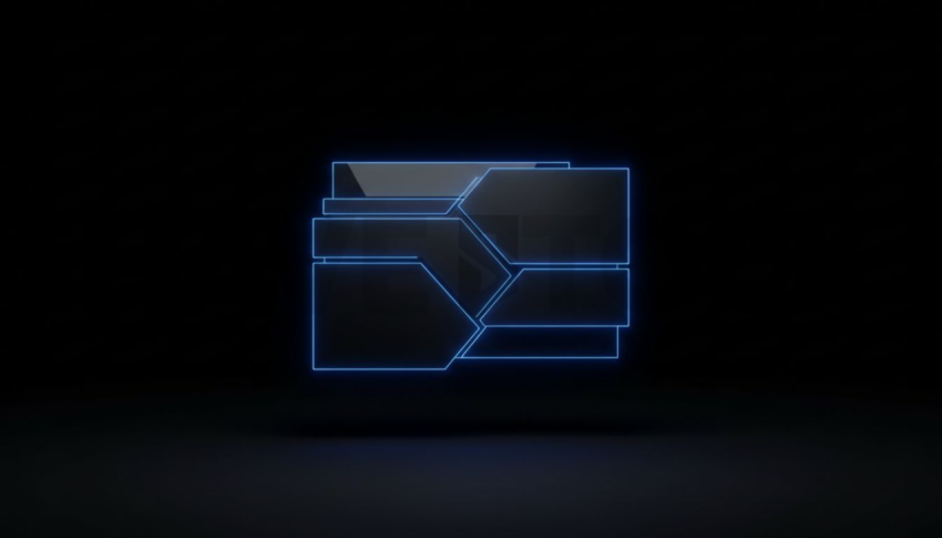 Pricing Card Blue Electric Ultra Glow Dark UI Card 2025 – 8K