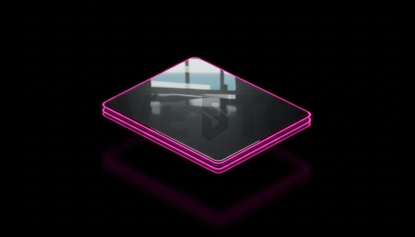 Pricing Card Magenta Medium Glow Dark UI Card 2025 – 8K